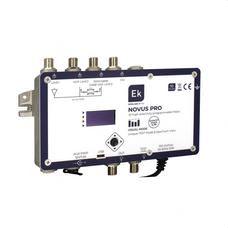 EKSELANS BY ITS - Amplificador 32 filtros UHF ultraselectivos. 1 entrada UHF (G>65dB)/ 1 entrada UHF con previo interno (G>75dB) / 1 entrada UHF (G>65dB) configurable para DAB/ 1 entrada FM (G>28dB). Alimentación previos (12V/24V).Nivel de salida: 124dBuV(DIN 45004B).