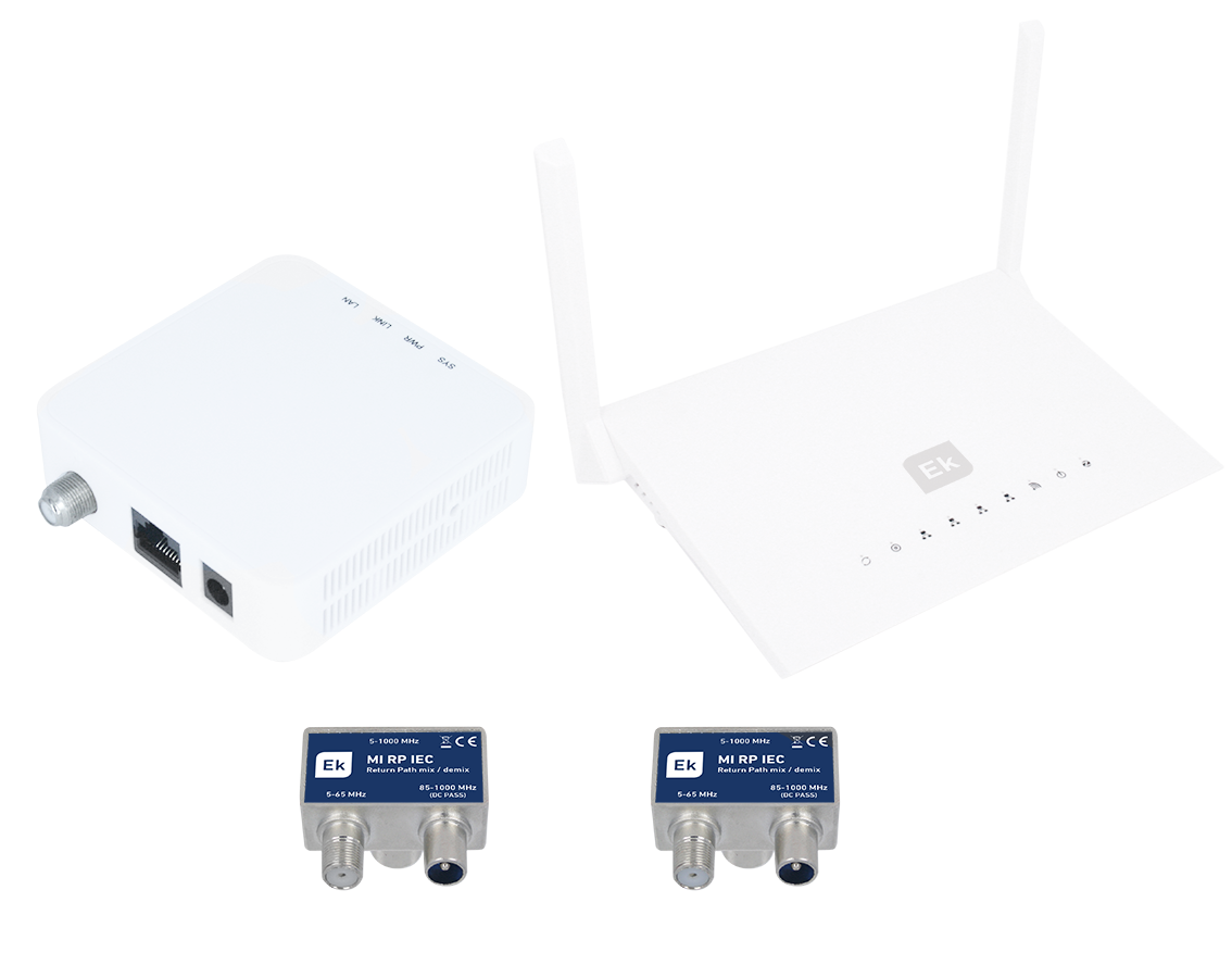 EKSELANS BY ITS - Kit para extensión de IPTV y WiFi AC a través de coaxial - Imagen 2