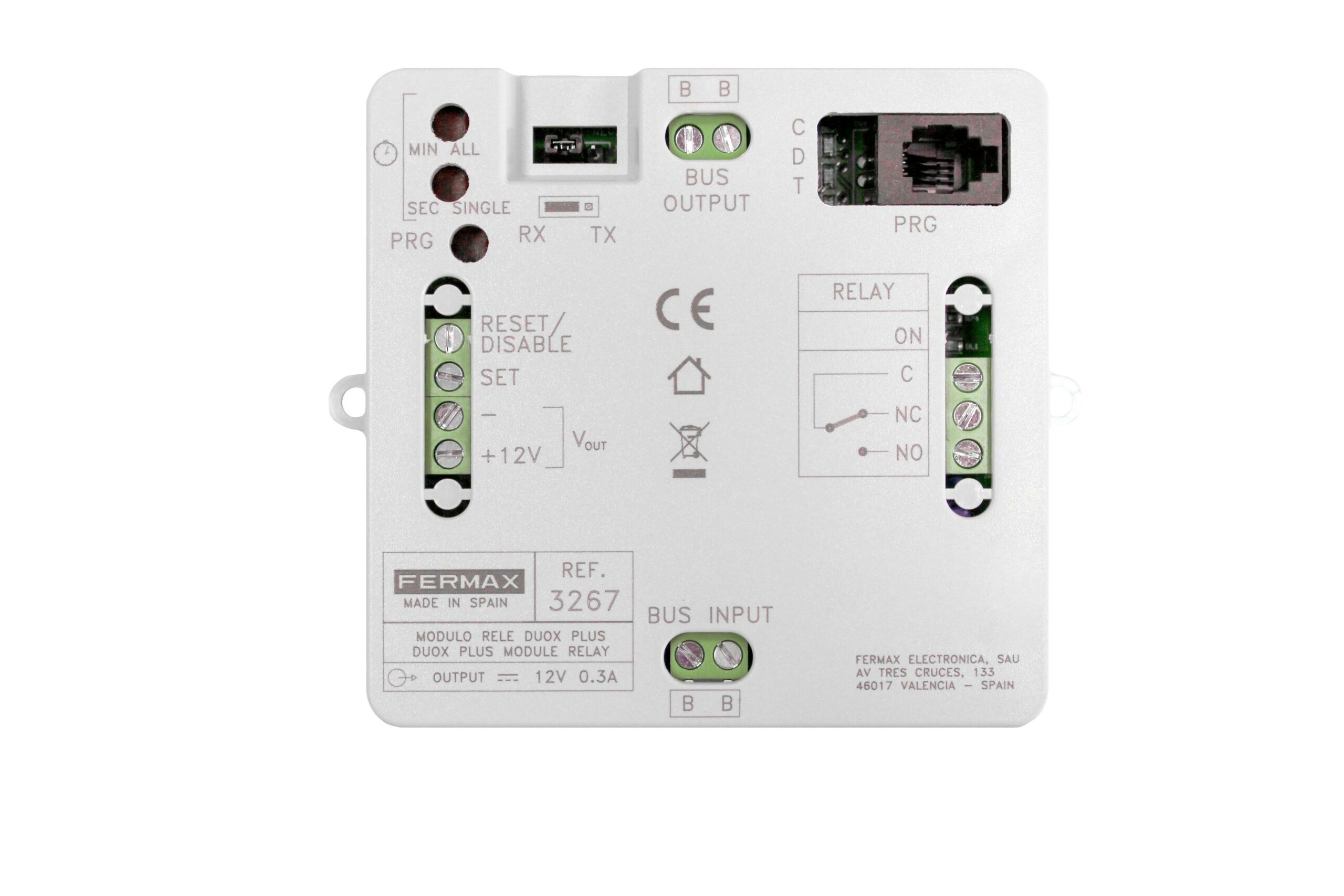 FERMAX - Relé DUOX PLUS para instalaciones DUOX PLUS configurables - Imagen 2