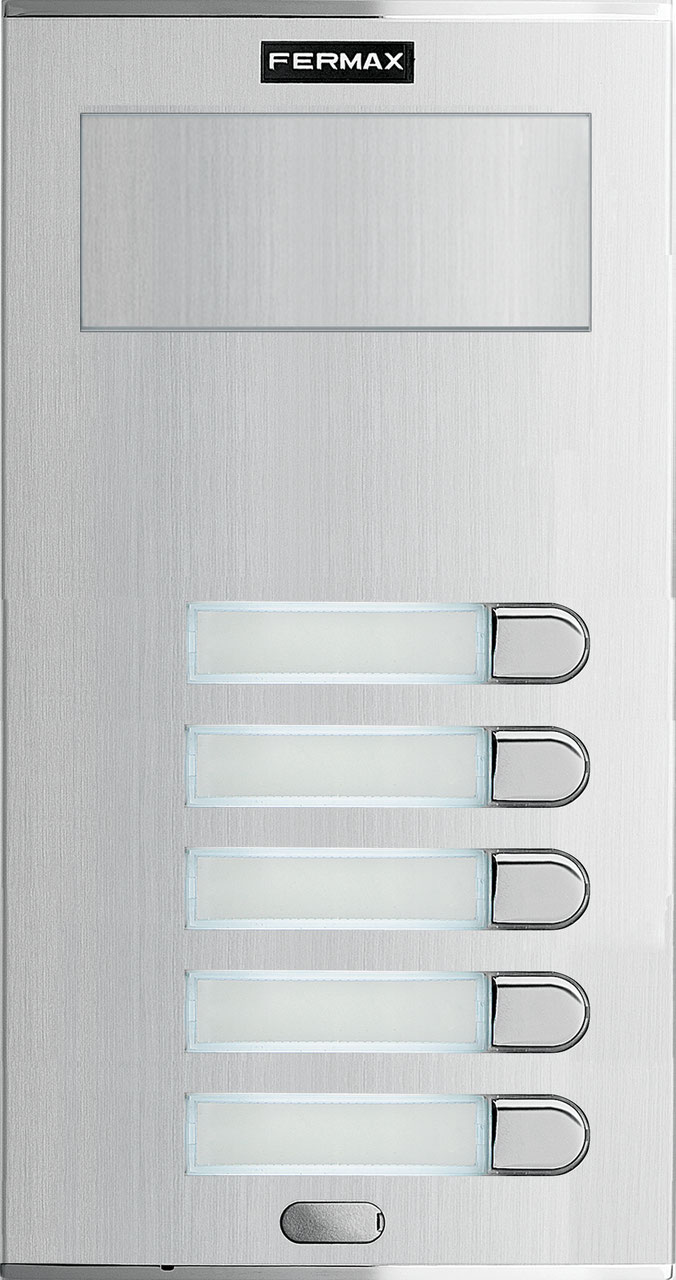 FERMAX - Placa calle CITYLYNE S5 VP105 5 pulsadores