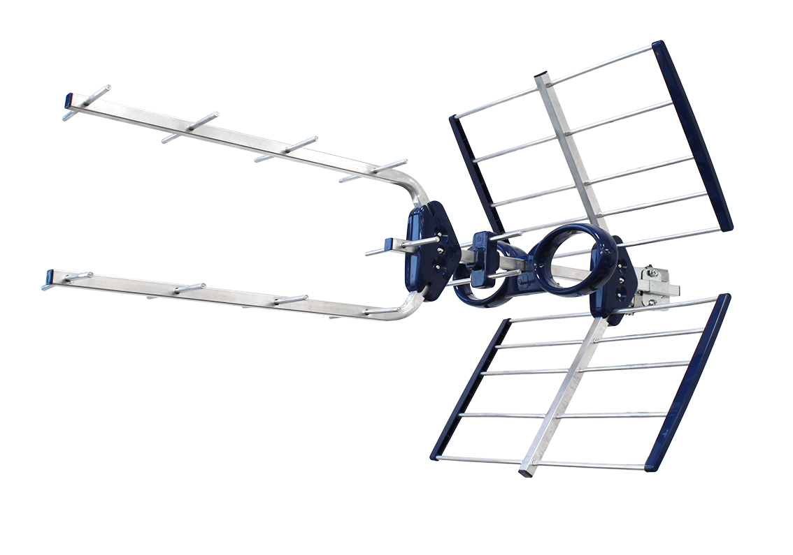 EKSELANS BY ITS - Antena EK BLUE MAX UHF LTE2 (470 - 694MHz) con conector F. G: 18,5dB. Filtro 5G alto rechazo 980mm - Imagen 2