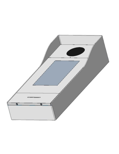 GALAK - Caja superficie con visera para placas TACTIL2 GALAK. Acero inoxidable 370 x 155 x 80 mm - Imagen 4