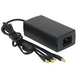 PROVISION - Fuente alimentación 12V 5A 4 Adaptadores DC macho