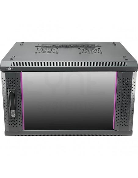 KEYNET SYSTEMS - Rack 6U montado 600x450x350mm pared accesos antipolvo 60kg - Imagen 3