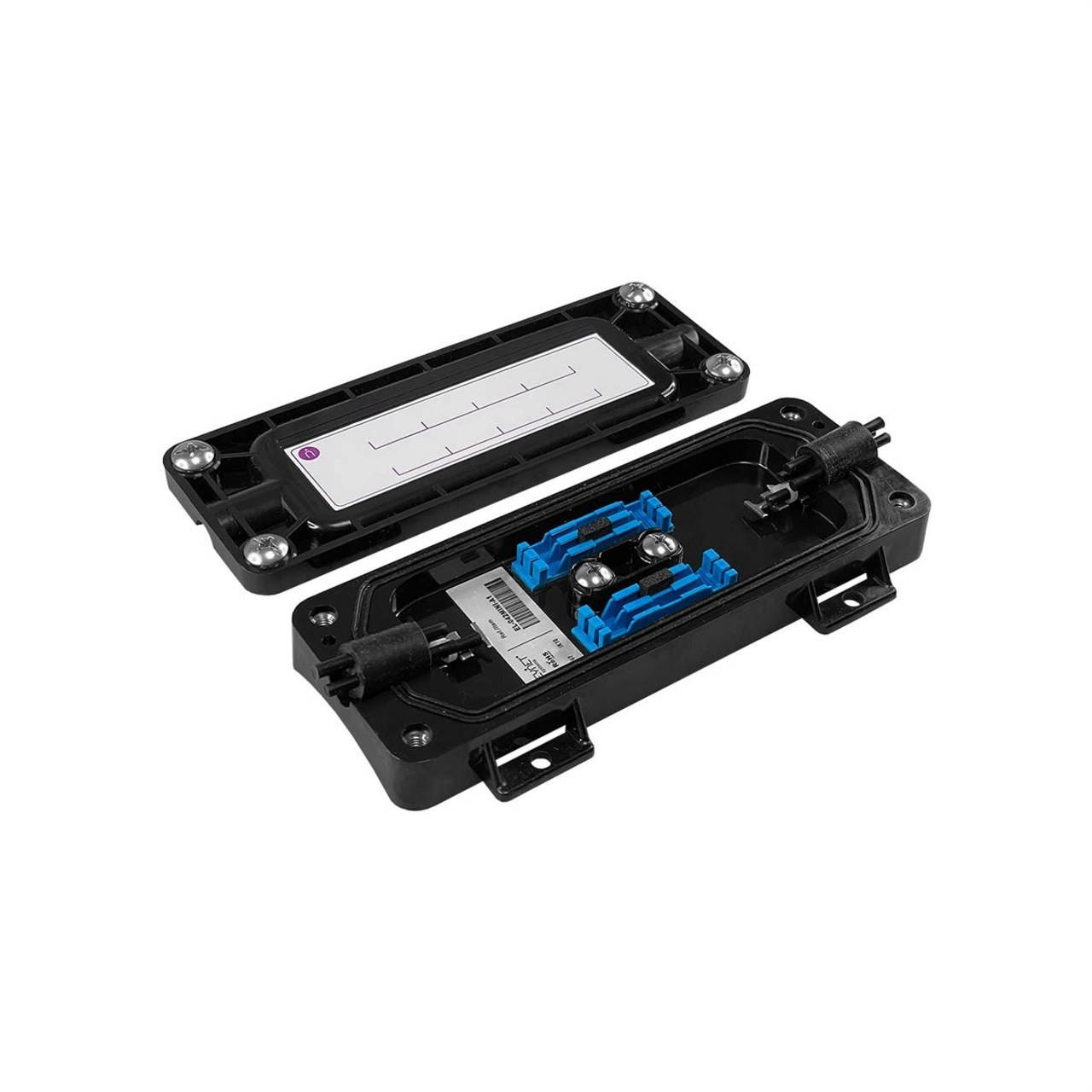KEYNET SYSTEMS - Encapsulado mini pared 2 puertos 4/8f (2x4) diámetro 3,5-8mm 196x70x30mm - Imagen 2