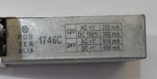 JIS - C.E. 1746 S/FR. /  AUT.PALANCA - 12/24 VAC/DC 100% 12VDC