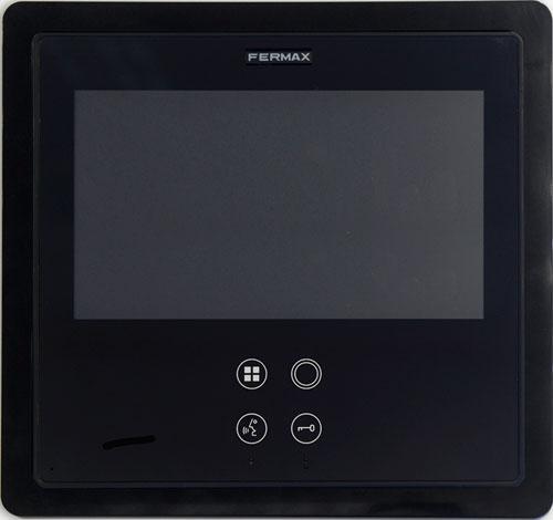 FERMAX - Marco decorativo SMILE empotrar 7" negro - Imagen 2