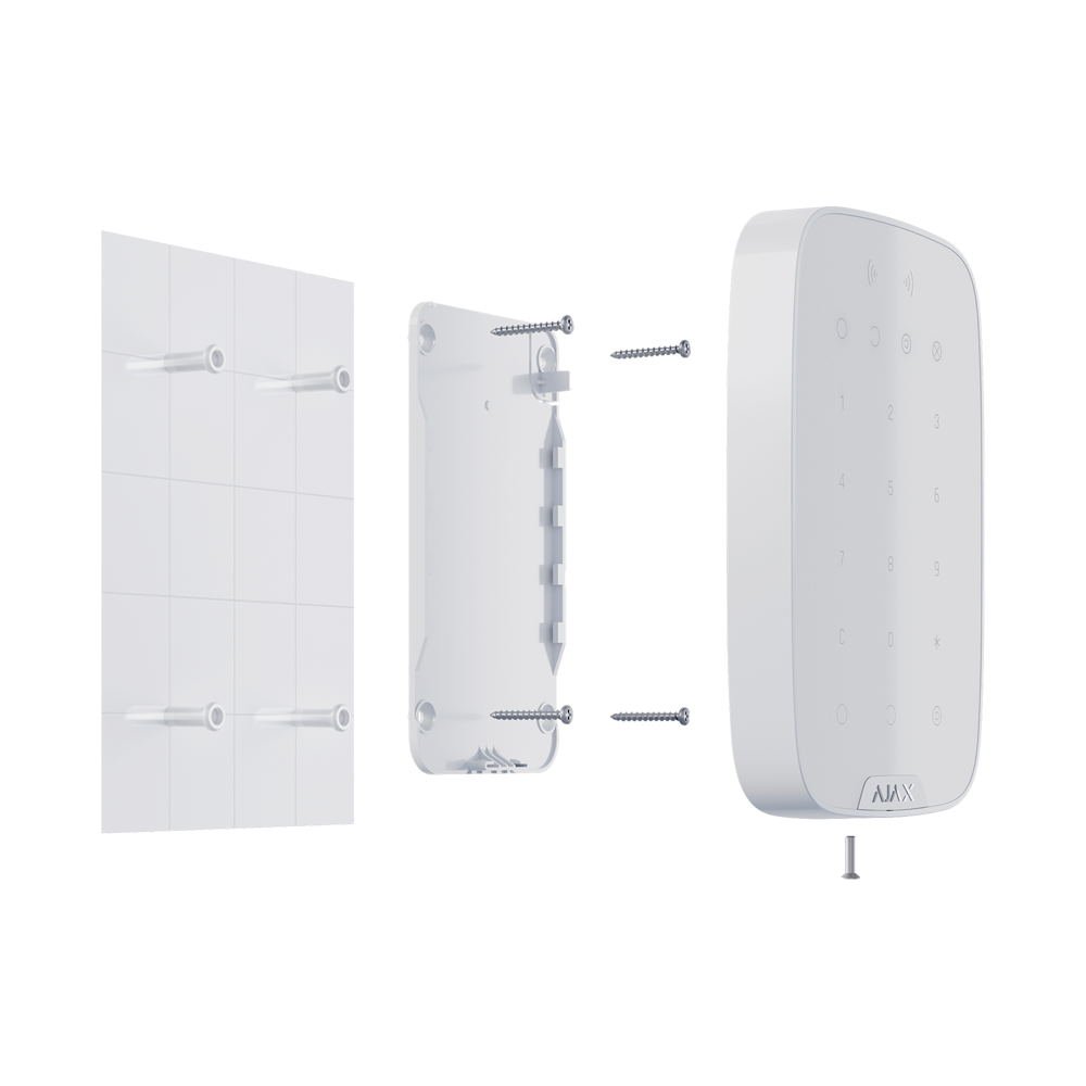 AJAX - Teclado independiente con lector Bidireccional Certificado grado 2 Inalámbrico 868 MHz Jeweller
Armado, armado parcial, desarmado y emergencia Alimentación 4 pilas AA 1.5 V - Imagen 4