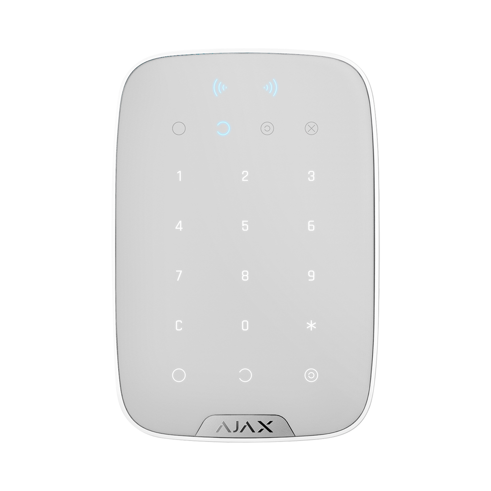 AJAX - Teclado independiente con lector Bidireccional Certificado grado 2 Inalámbrico 868 MHz Jeweller
Armado, armado parcial, desarmado y emergencia Alimentación 4 pilas AA 1.5 V