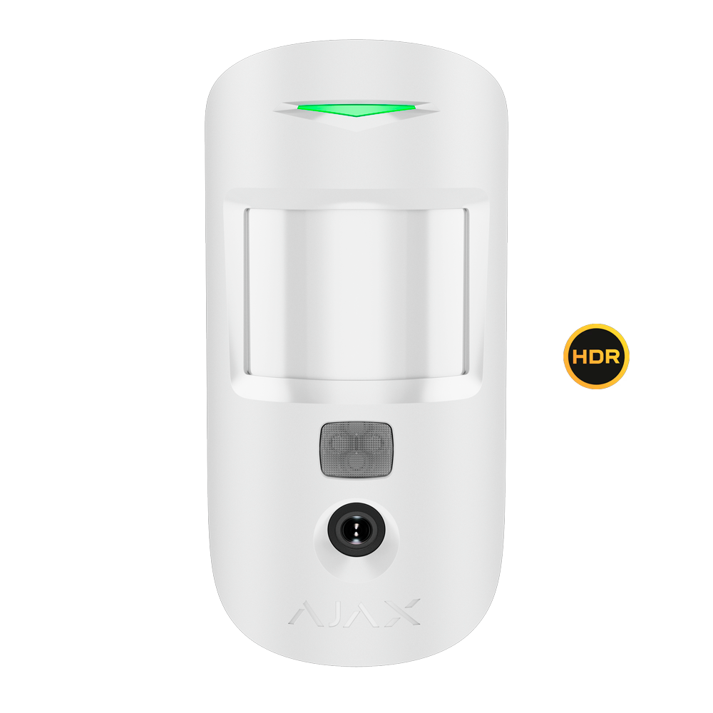 AJAX - Fotodetector - Grado 2
Sustituye a AJ-MOTIONCAM-W
Tecnología HDR
Envío de imágenes hasta VGA (640x480)
Hasta 5 imágenes por detección
Antimascotas / Rango de detección 12 m