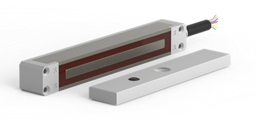 O&C - ME280SW1 (ME510) Serie M Cerradura electromagnética de sobreponer 2800N 12V/24V DC con estado de puerta IP65