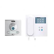 FERMAX - Kit video placa CITY y monitor VEO WIFI DUOX PLUS 2L con pantalla 4,3? en plástico ABS de alto impacto