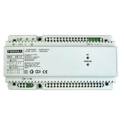 FERMAX - Alimentador 12VAC-1,5A/18VDC-1,5A DIN10 - Imagen 2