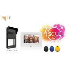 GOLMAR - Kit videoportero Soul S5110/ART 7W 1P WIFI con tecnología 2 hilos y desvío de llamada vía Wifi