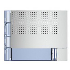 BTICINO - Placa frontal audio basico 1 pulsador 1 columna acabado Allmetal