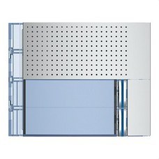BTICINO - Placa frontal audio basico 2 pulsadores 1 columna acabado Allmetal