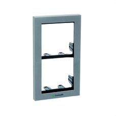 COMELIT - Soporte 2 módulos POWERCOM/IKALL silver