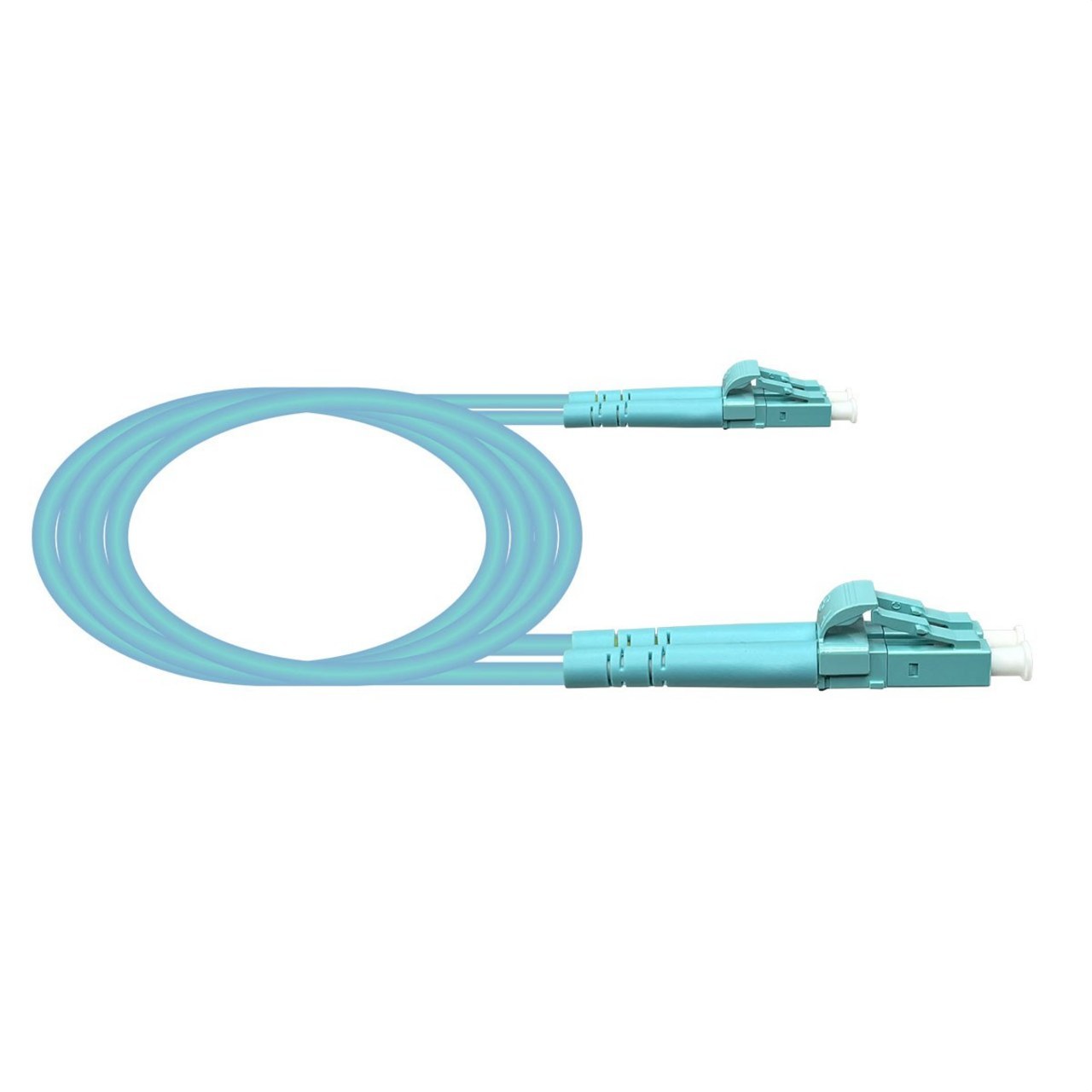 KEYNET SYSTEMS - Latiguillo DX LC/PC-LC/PC MM 50/125 OM3-300 1,9mm LSZH-FR aqua 1m - Imagen 2