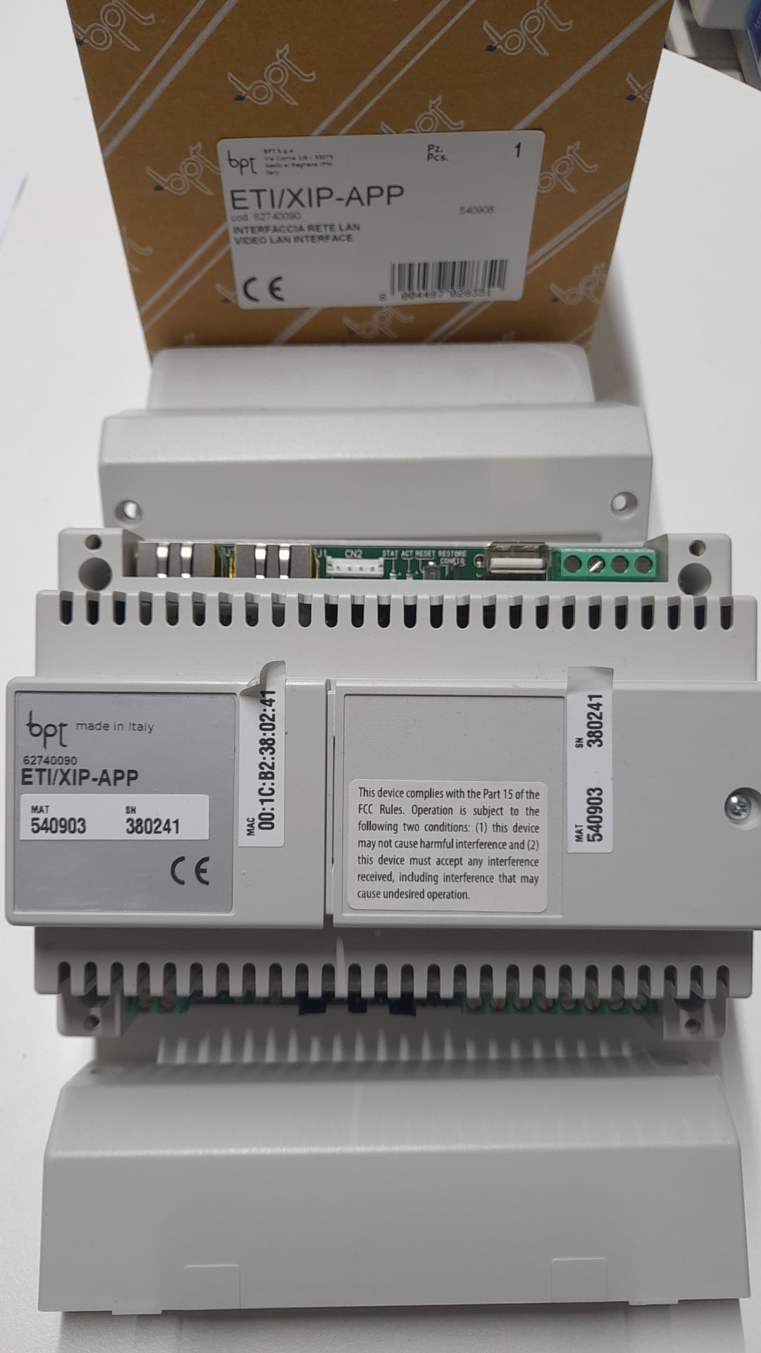BPT - ETI/XIP-APP LAN NETWORK INTERF