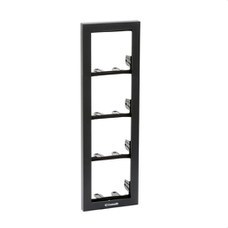 COMELIT - Soporte 4 módulos POWERCOM/IKALL antracita