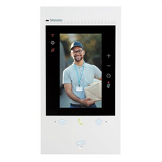 BTICINO - Videoportero 2 hilos / WiFi manos libres Classe 300EOS with Netatmo con asistente de voz integrado Amazon Alexa, negro