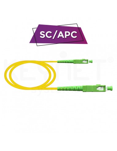 KEYNET SYSTEMS - Latiguillo SX SC/APC-SC/APC SM 9/125 G657A2 cub 1,6mm LSZH A En bolsa)