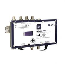 EKSELANS BY ITS - Amplificador 32 filtros UHF ultraselectivos 1 entrada UHF (G>65dB)/ 1 entrada UHF con previo interno (G>75dB) / 1 entrada UHF (G>65dB) configurable para DAB/ 1 entrada FM (G>28dB) alimentación previos (12V/24V)