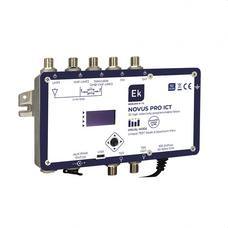 EKSELANS BY ITS - Amplificador 32 filtros UHF ultraselectivos 1 entrada UHF (G>60dB)/ 1 entrada UHF con previo interno (G>70dB)/ 1 entrada UHF (G>60dB) configurable para DAB/1 entrada FM (G>28dB)/ 1 entrada SAT (G>35dB) alimentación previos (12V/24V)