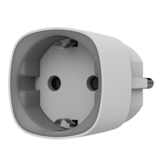 AJAX - Enchufe inteligente con control remoto Inalámbrico 868 MHz Jeweller 230 VAC 50 Hz / Hasta 2.5 kW (11 A) Medidor de consumo Color blanco